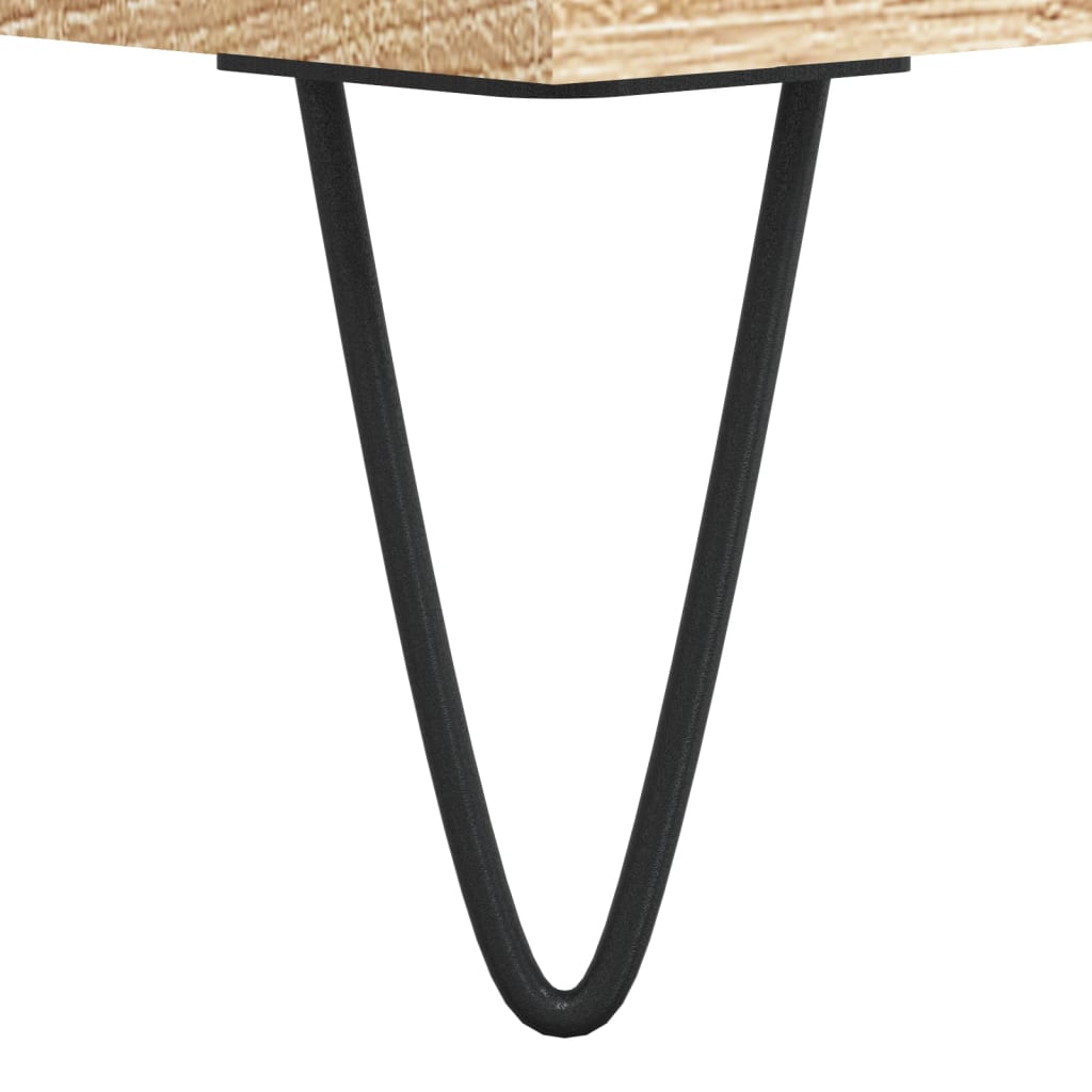 Stolić za kavu boja hrasta 80x80x36,5 cm konstruirano drvo