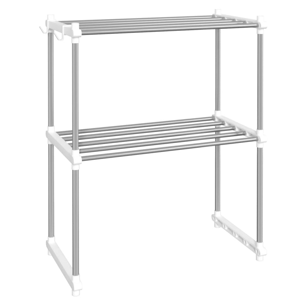 Polica za mikrovalnu pećnicu bijela 51 x 27 x 63 cm aluminijska