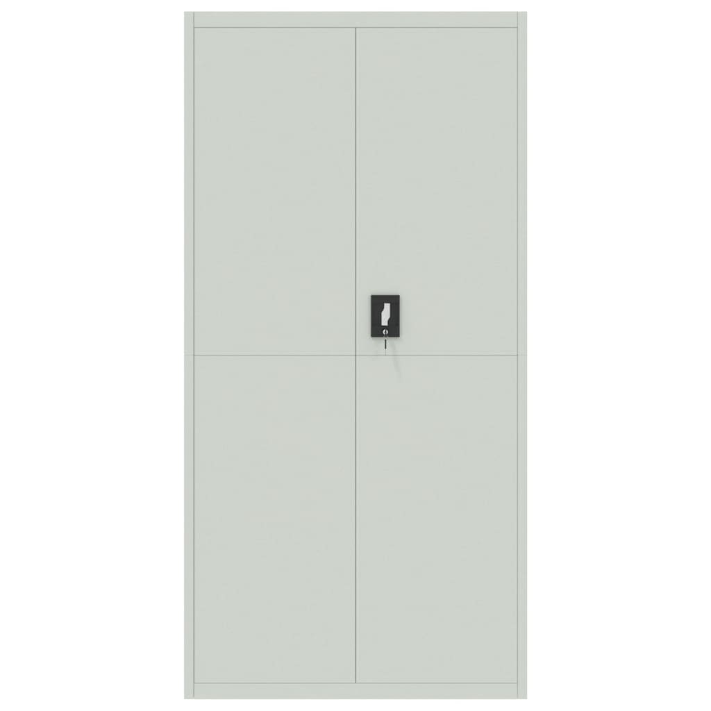 Ormarić za spise svjetlosivi 90 x 40 x 180 cm čelični