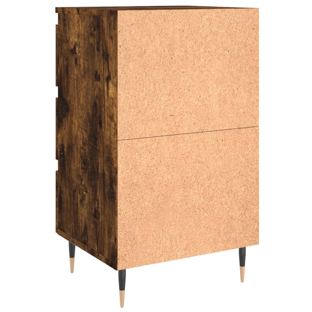 Noćni ormarići 2 kom boja hrasta 40x35x69 cm konstruirano drvo