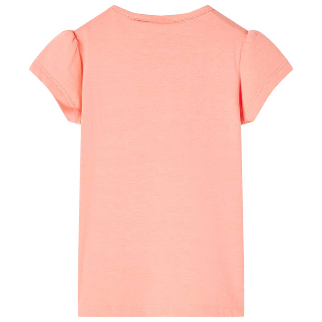 Dječja majica neonskokoraljna 116