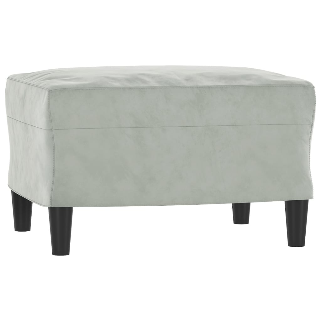 3-dijelni set sofa svjetlosivi baršunasti