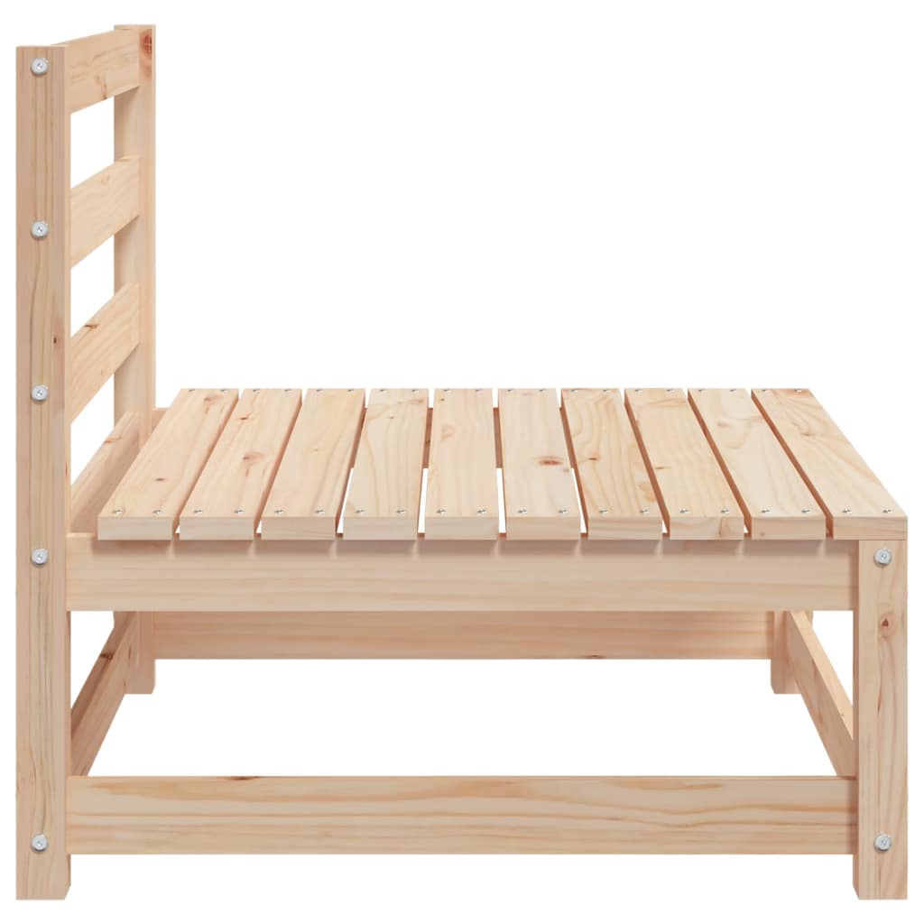 Vrtne sofe bez naslona za ruke 3 kom 70x70x67 cm borovina