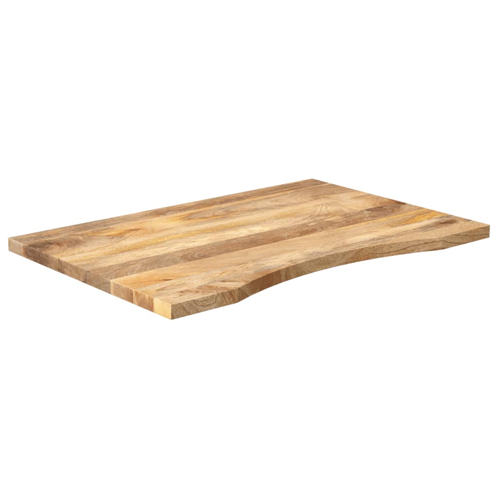 Ploča za radni stol zaobljena 90x50x2,5 cm od drva manga