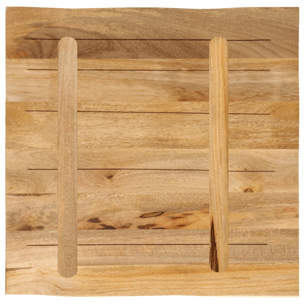 Stolna ploča sa živi rub 60x60x2,5 cm masivno grubo drvo manga