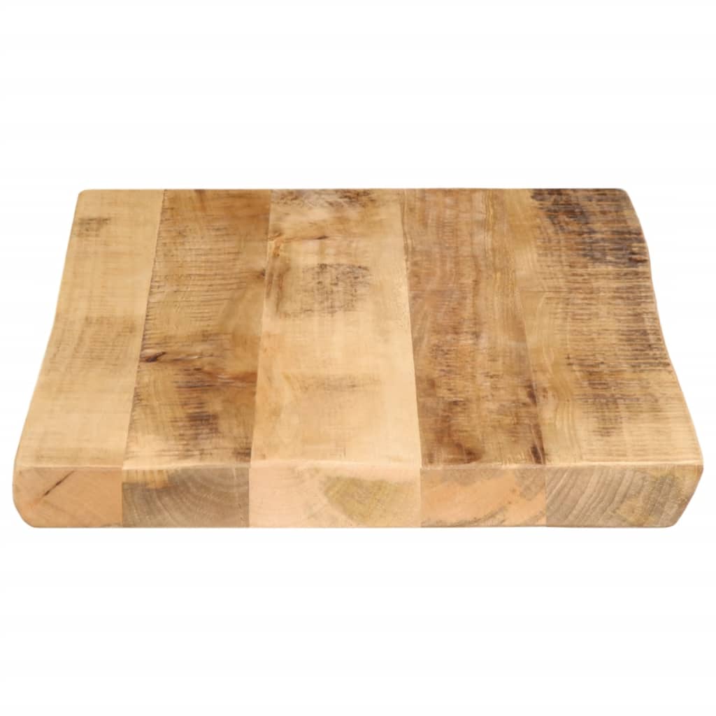 Stolna ploča sa živi rub 70x40x3,8 cm masivno grubo drvo manga