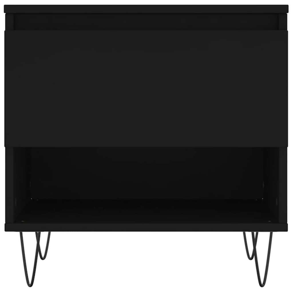 Stolić za kavu crni 50 x 46 x 50 cm od konstruiranog drva