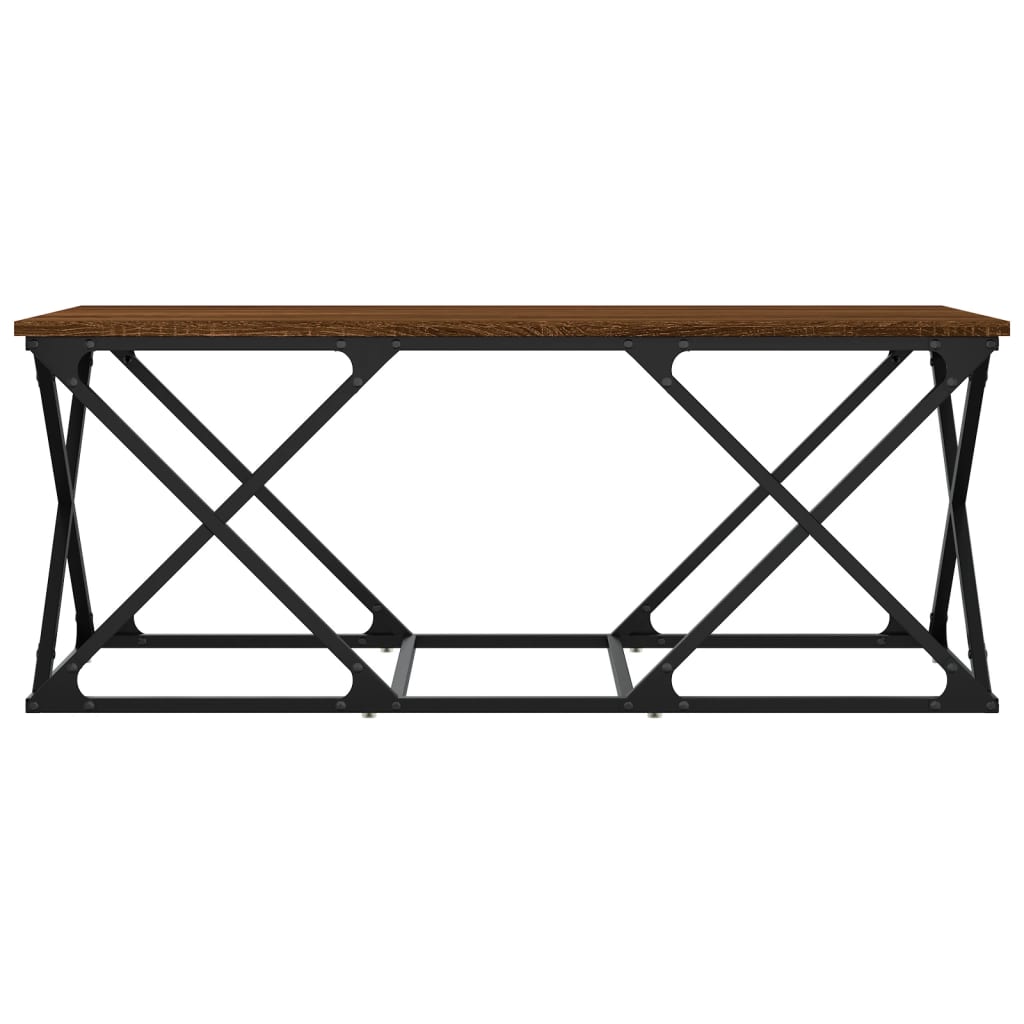 Stolić za kavu smeđa boja hrasta 100x49x40 cm konstruirano drvo