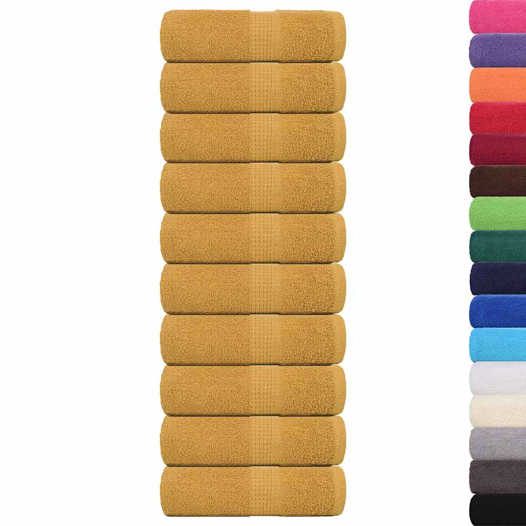 Ručnici za goste FROGN 10 kom. zlatne boje 30x50 cm 360 g/m²