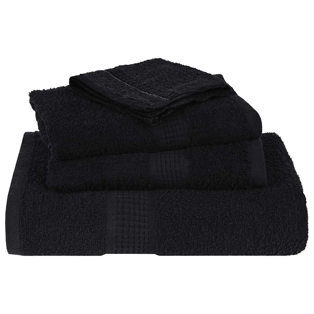 Ručnici za ruke FROGN 2 kom. Crni 50x100 cm 360 g/m²