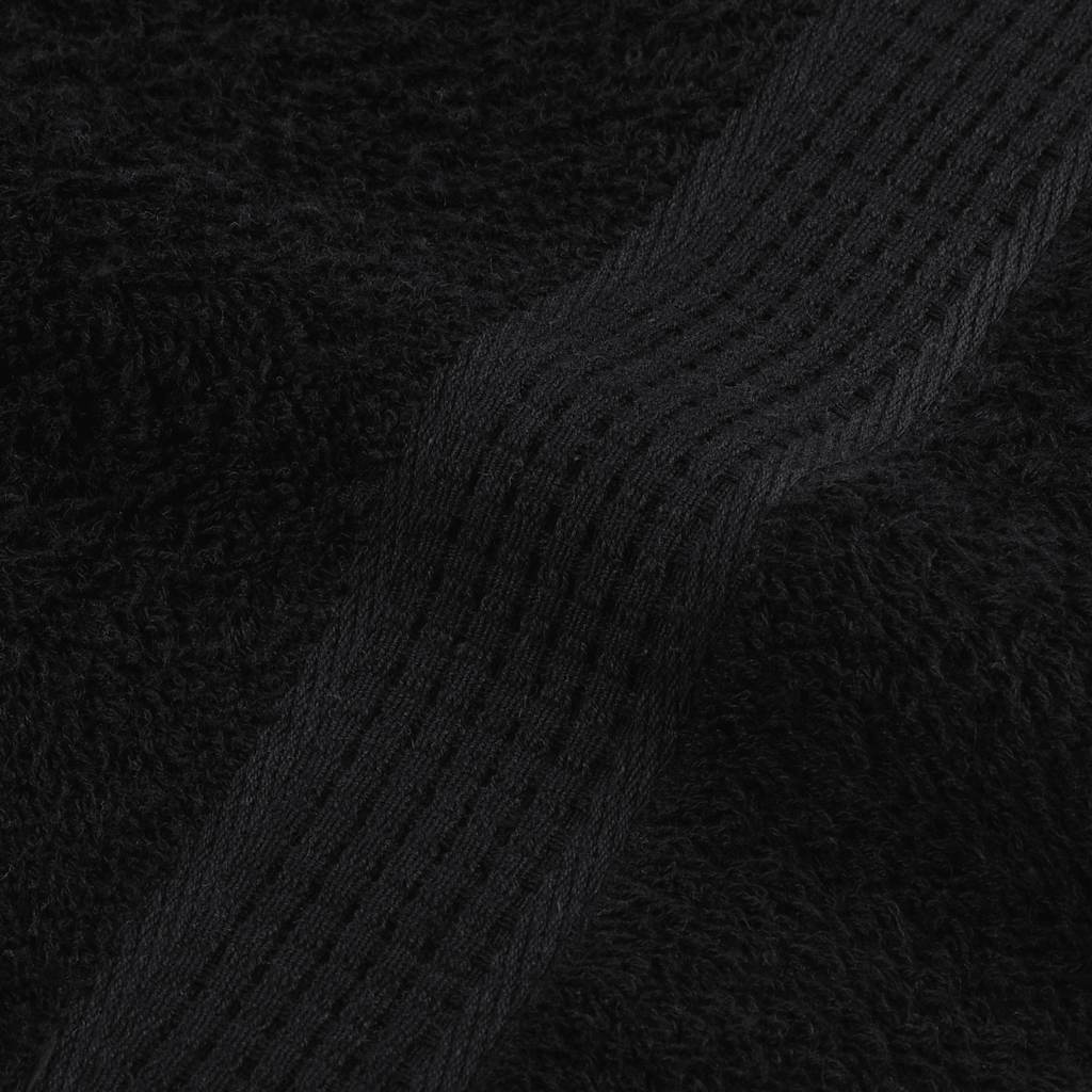 Ručnici za ruke FROGN 4 kom. Crni 50x100 cm 360 g/m²