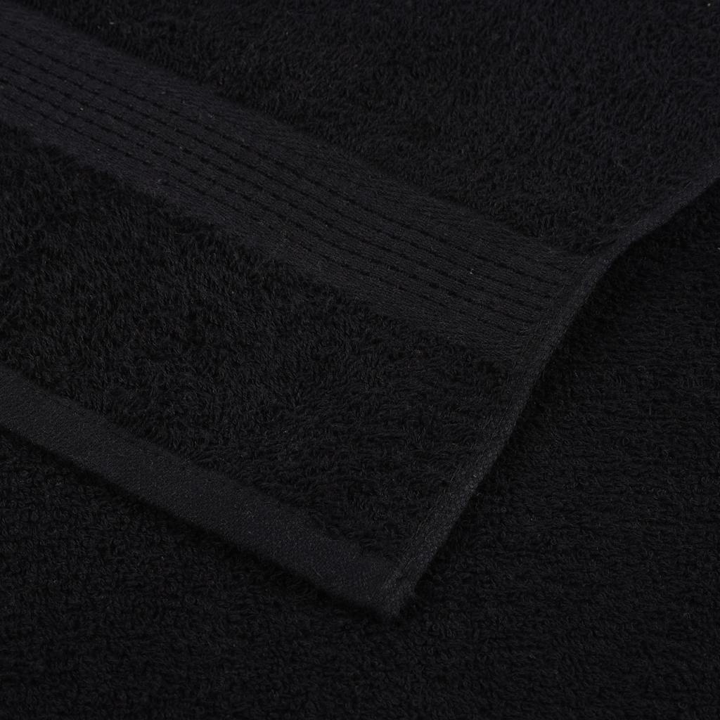 Ručnici za tuširanje FROGN 2 kom. Crne 70x140 cm 360 g/m²
