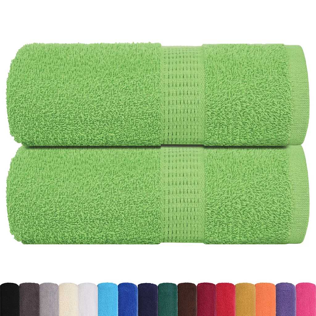 Ručnici za pranje FROGN 2 kom. Zelene boje jabuke 30x30 cm 360 g/m²
