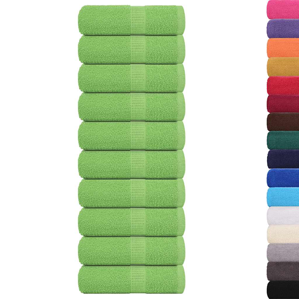 Ručnici za goste FROGN 10 kom. Zelene boje jabuke 30x50 cm 360 g/m²