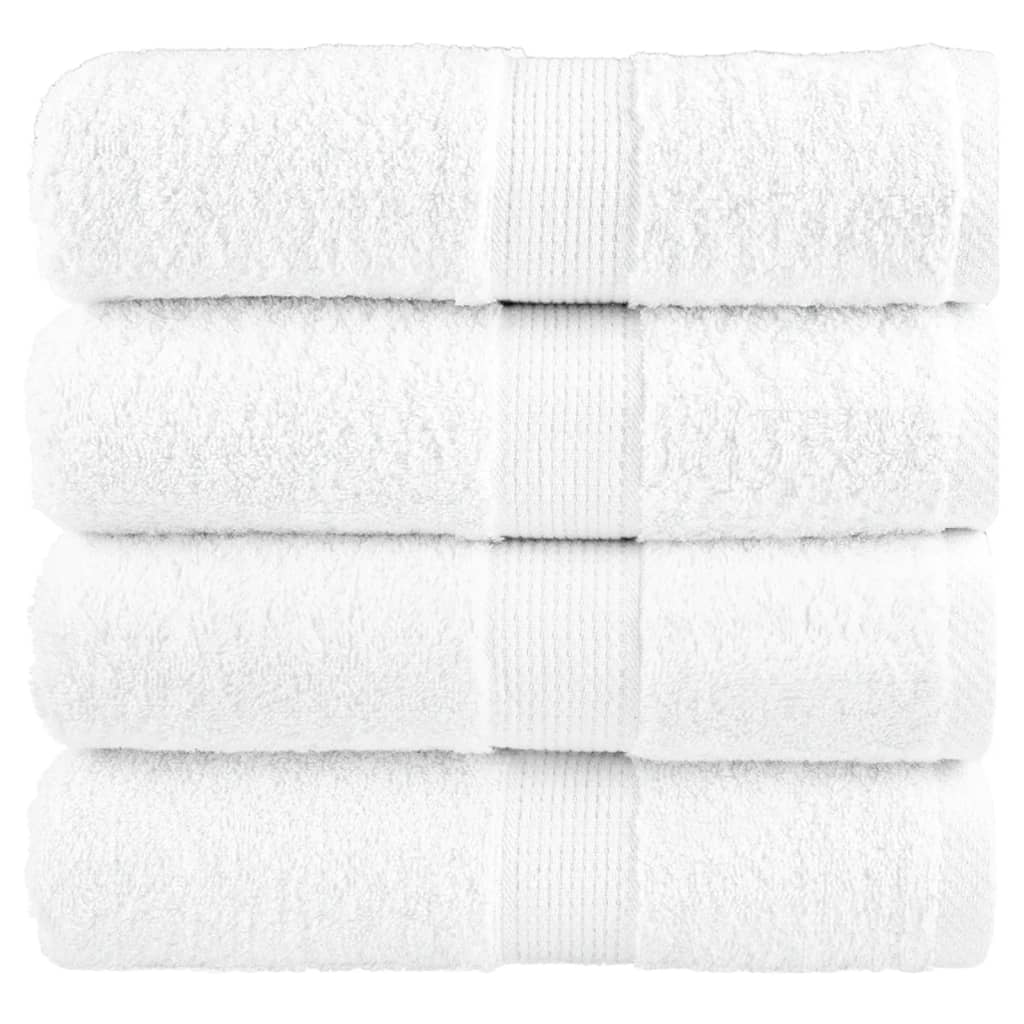 Premium ručnici za pranje SOLUND 4 kom. Bijeli 30x30 cm 600 g/m²