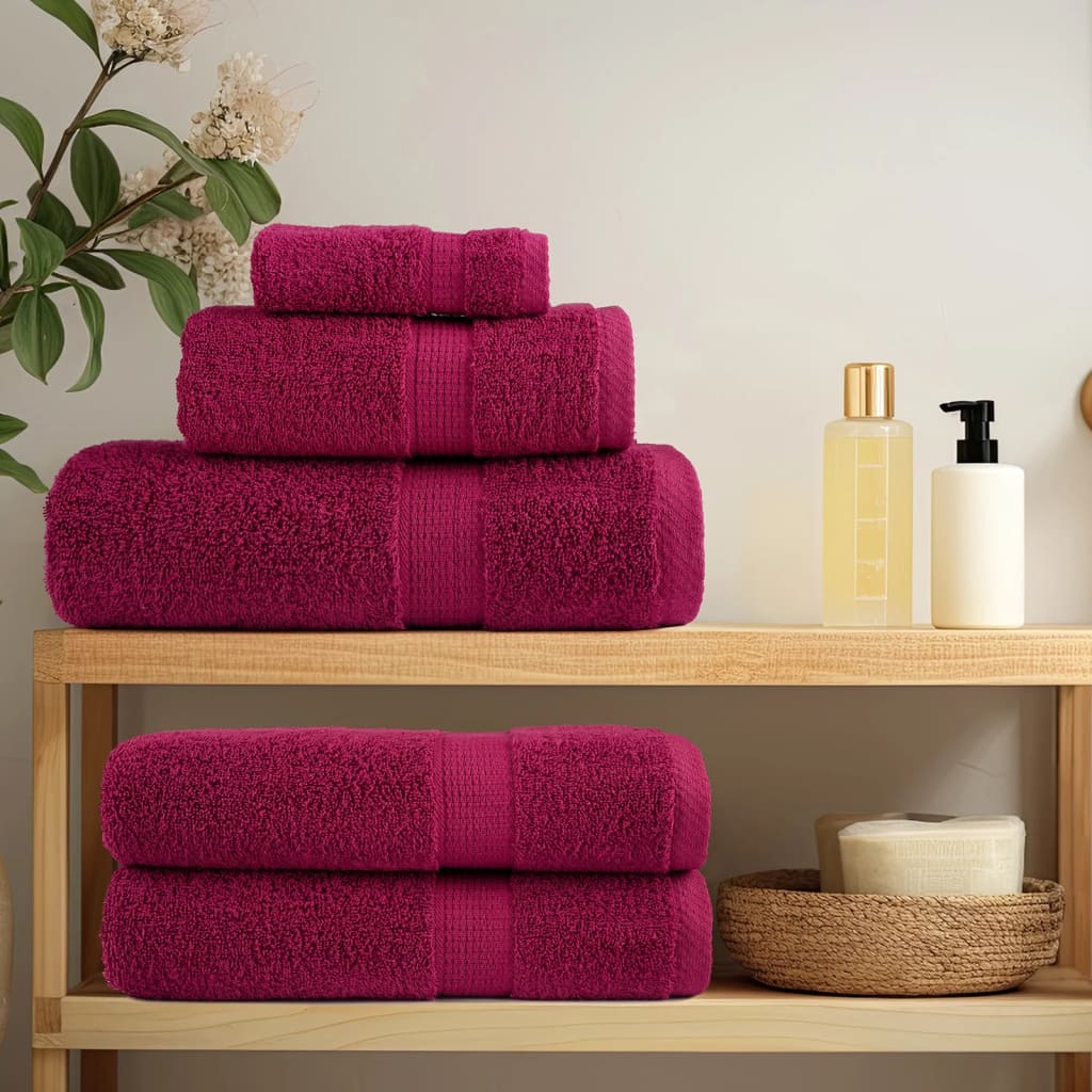 Premium ručnici za pranje SOLUND 4 kom. bordo 30x30 cm 600 g/m²