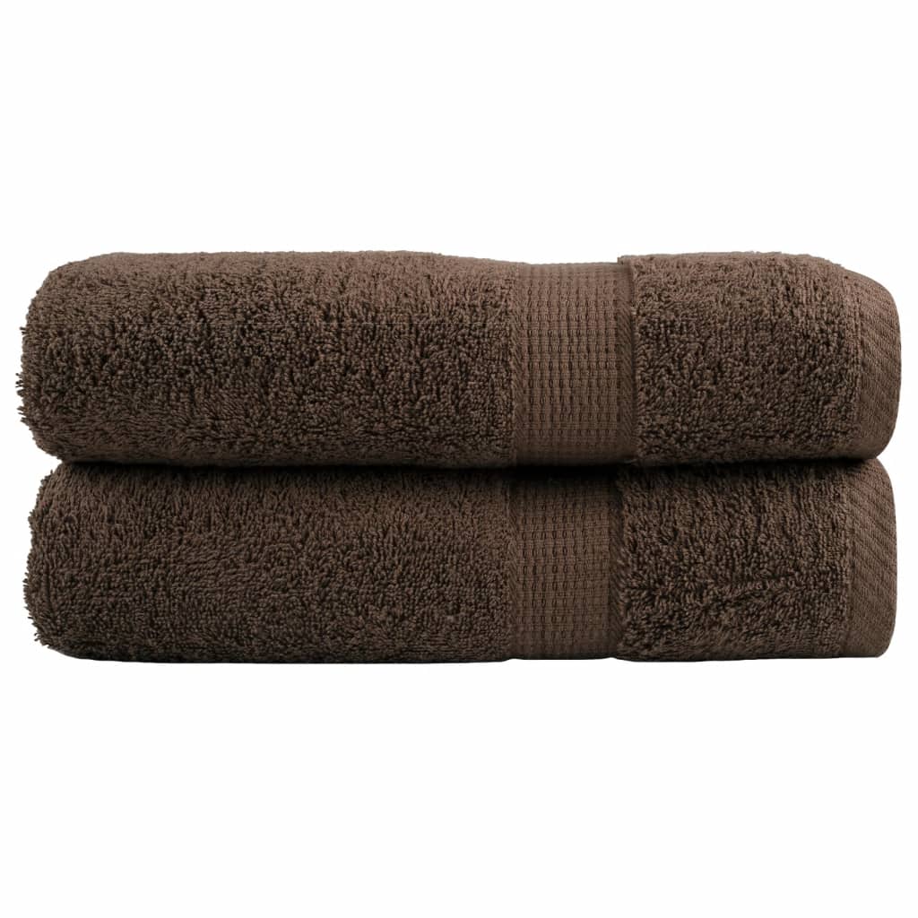 Premium ručnici za ruke SOLUND 2 kom. smeđi 50x100 cm 600 g/m²