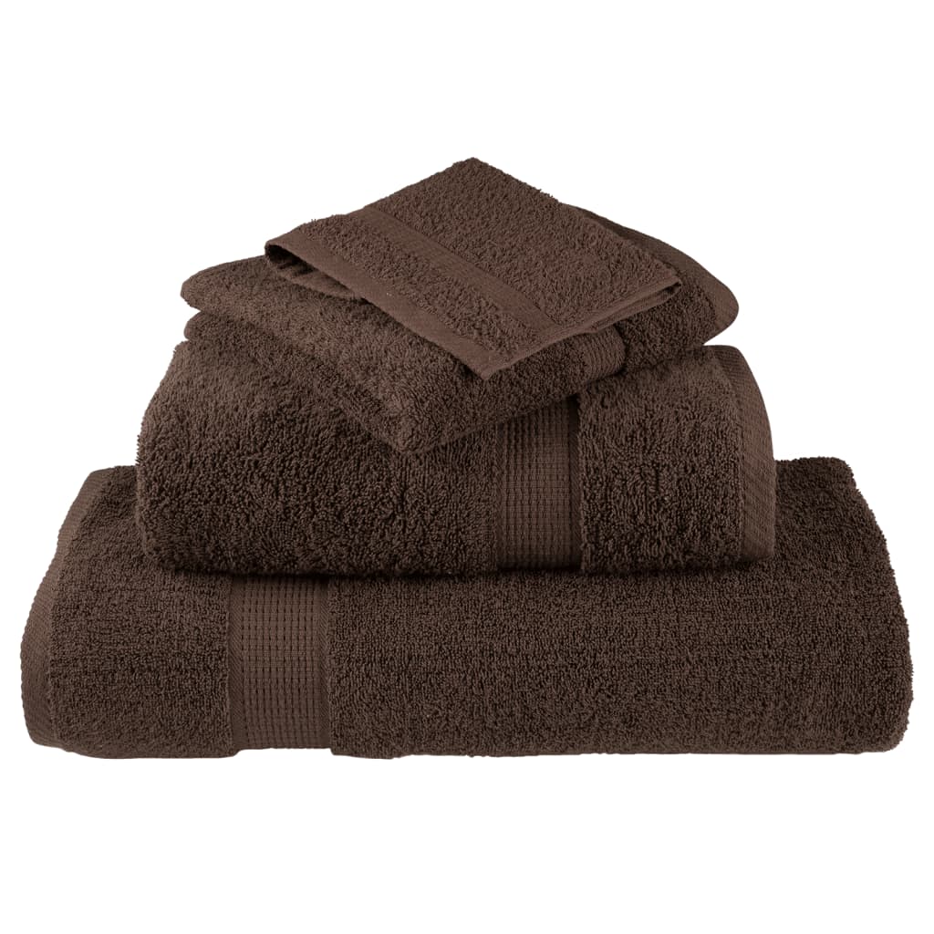 Premium ručnici za ruke SOLUND 4 kom. smeđi 50x100 cm 600 g/m²