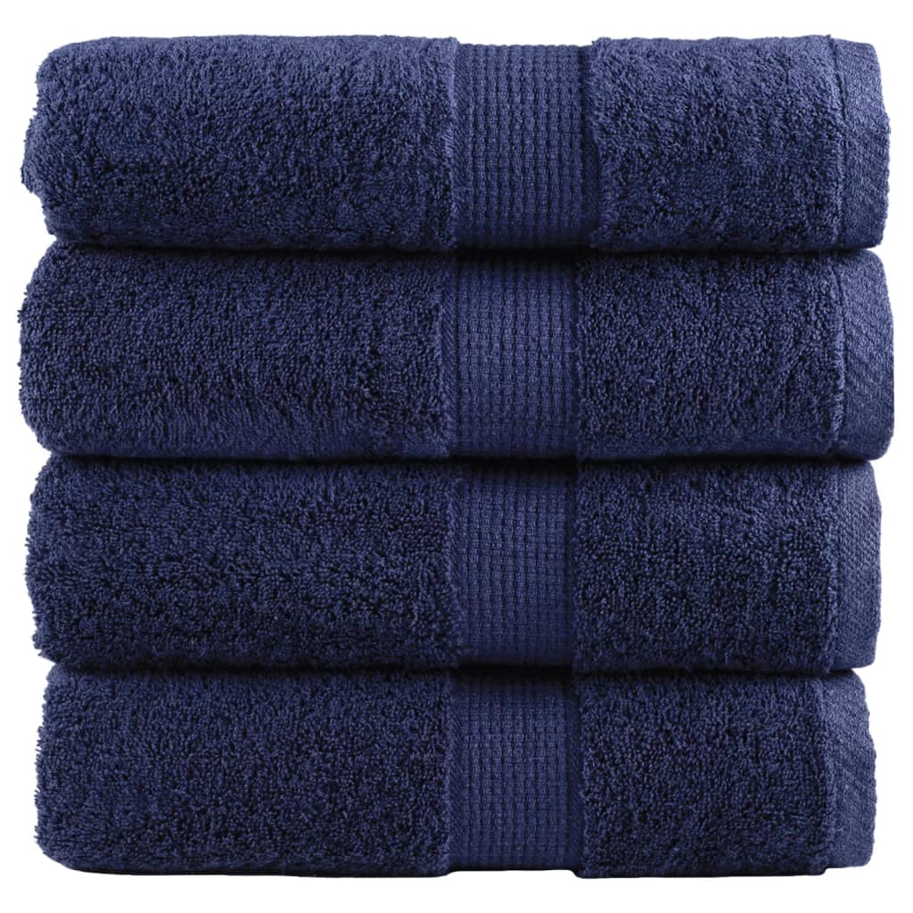 Premium ručnici za pranje SOLUND 4 kom. tamnoplave 30x30 cm 600 g/m²