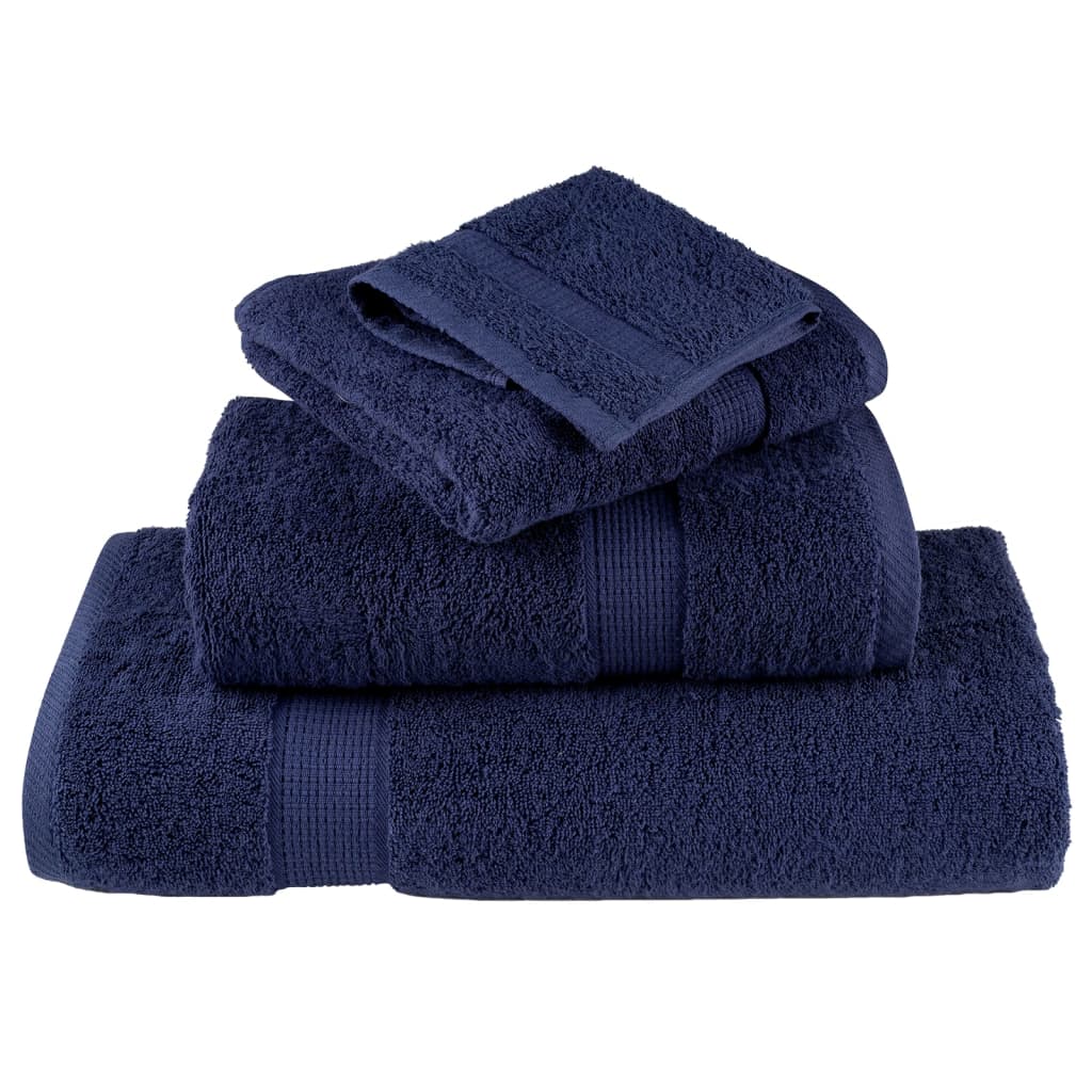 Premium ručnici za pranje SOLUND 4 kom. tamnoplave 30x30 cm 600 g/m²