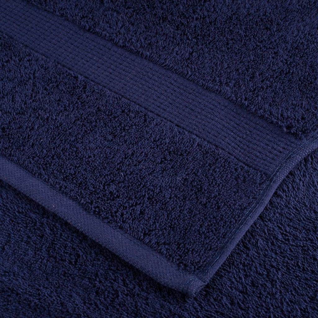 Premium ručnici za goste SOLUND 10 kom. tamnoplave boje 30x50 cm 600 g/m²