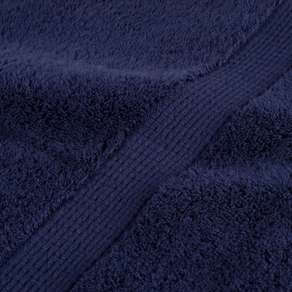 Premium ručnici za goste SOLUND 10 kom. tamnoplave boje 30x50 cm 600 g/m²