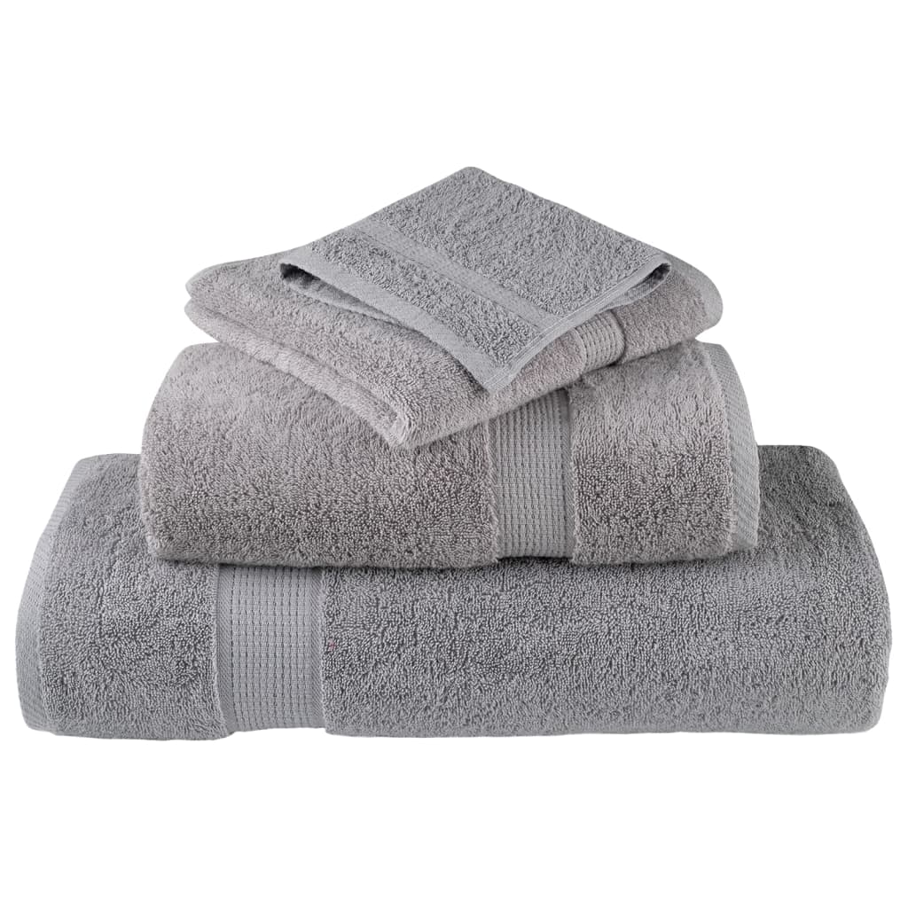 Premium ručnici za goste SOLUND 2 kom. sive 30x50 cm 600 g/m²