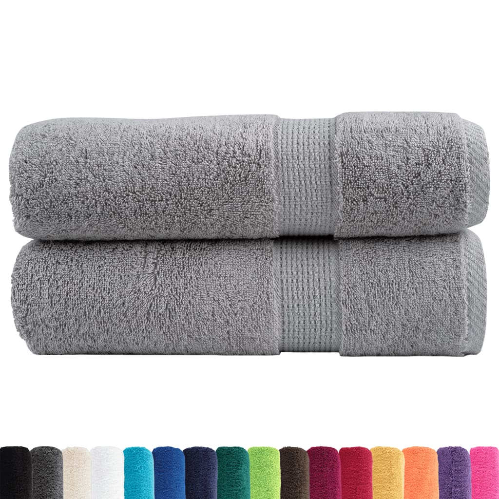 Premium ručnici za ruke SOLUND 2 kom. sivi 50x100 cm 600 g/m²