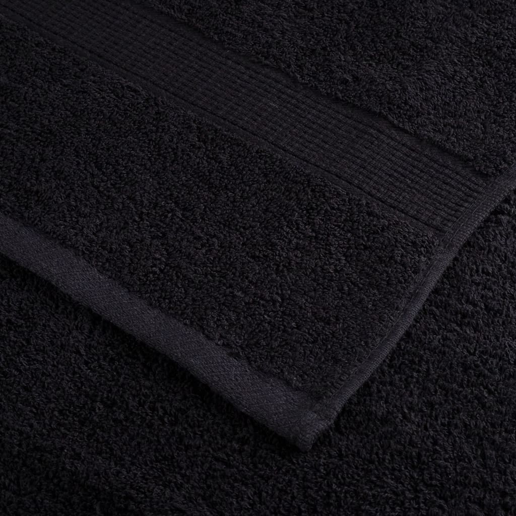 Premium ručnici za pranje SOLUND 2 kom. crni 30x30 cm 600 g/m²