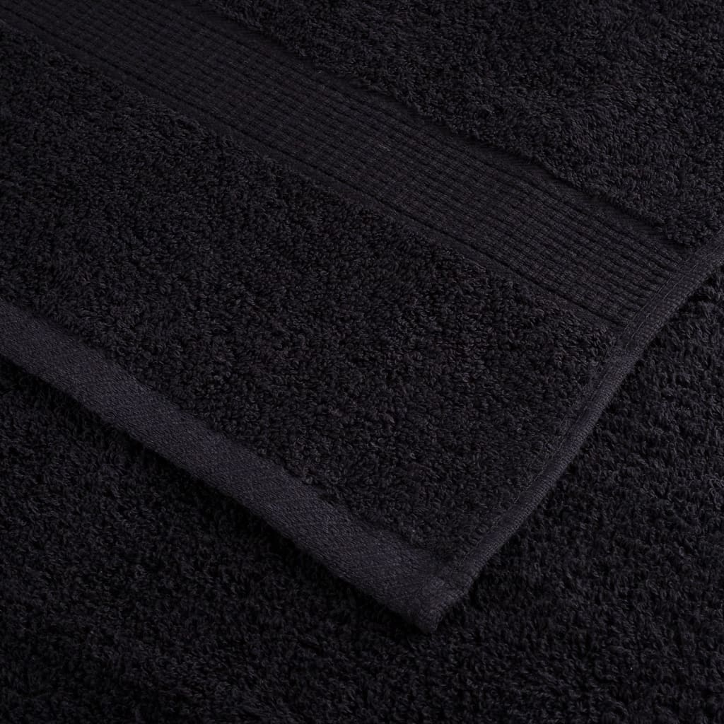 Premium ručnici za pranje SOLUND 4 kom. crni 30x30 cm 600 g/m²