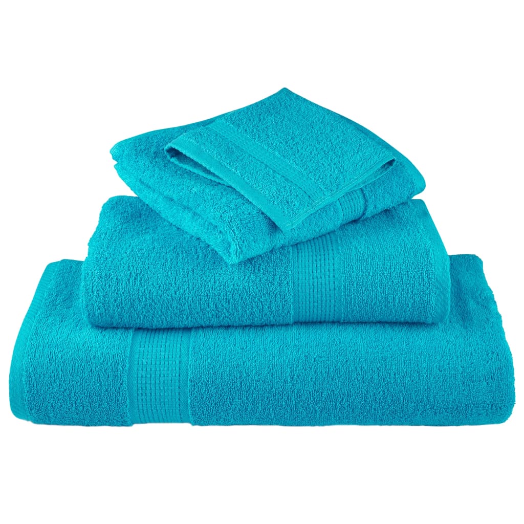 Premium ručnici za pranje SOLUND 4 kom. tirkizne 30x30 cm 600 g/m²