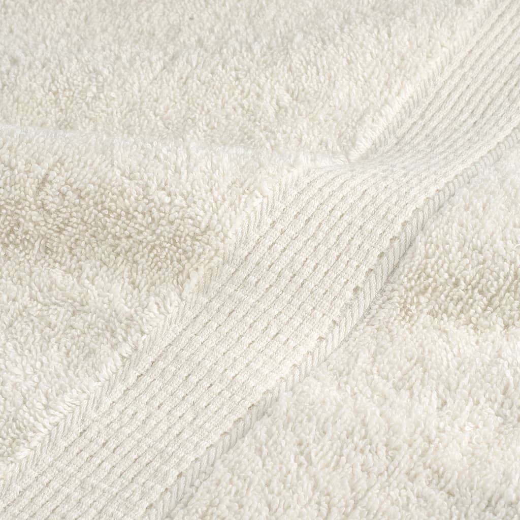 Premium ručnici za pranje SOLUND 10 kom. krem boje 30x30 cm 600 g/m²