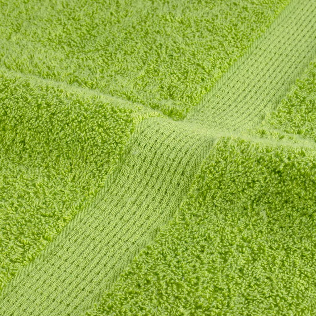 Premium ručnici za pranje SOLUND 4 kom. jabukasto zelene 30x30 cm 600 g/m²