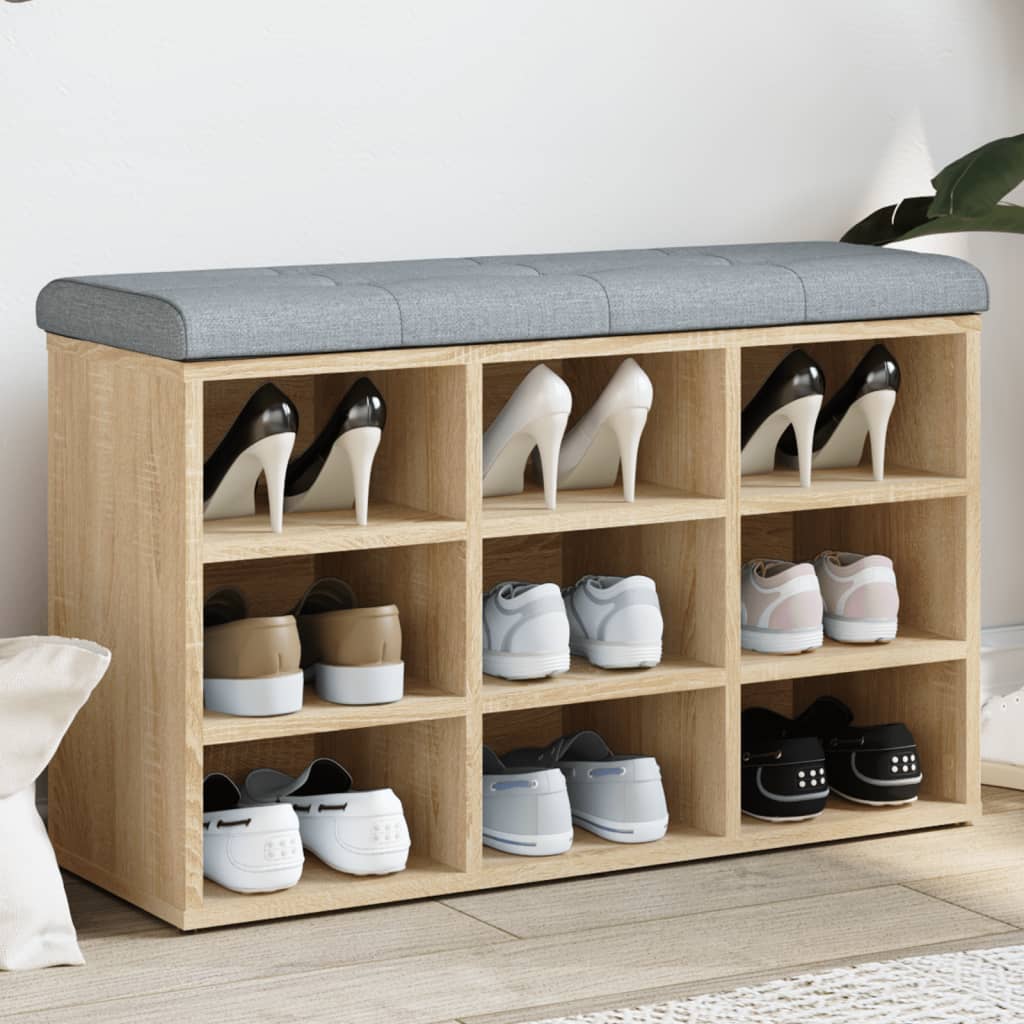 Klupa za cipele Sonoma hrast 82x32x50 cm Konstruirano drvo