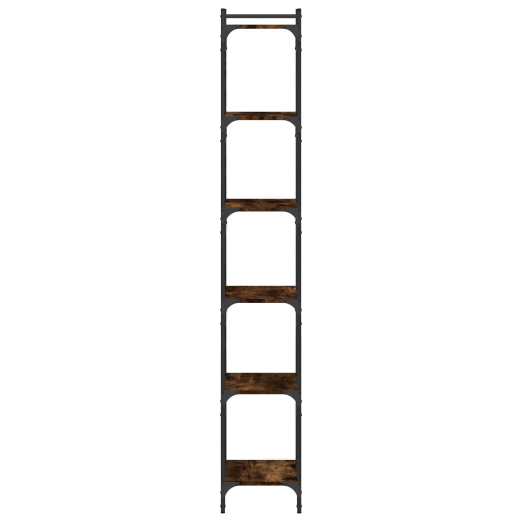 Regal za knjige sa 6 razina boja hrasta 40 x 30 x 188 cm drveni