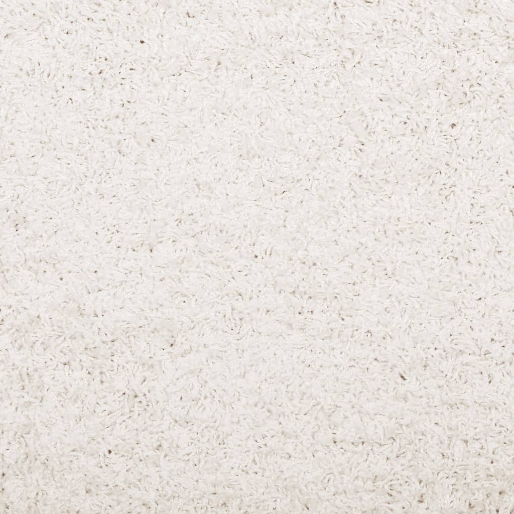 Čupavi tepih PAMPLONA visoka vlakna moderni krem 140 x 200 cm