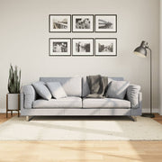 Čupavi tepih PAMPLONA visoka vlakna moderni krem 140 x 200 cm