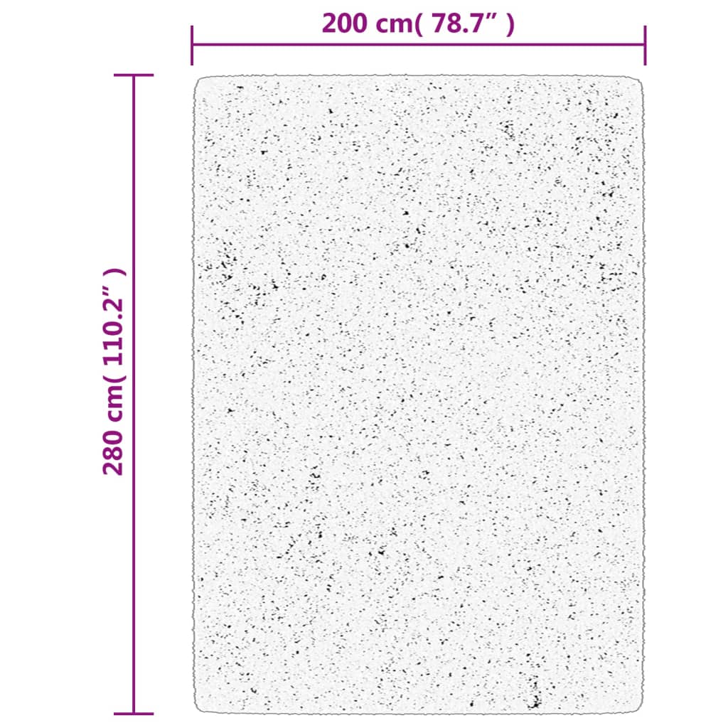 Tepih OVIEDO kratkih vlakana tirkizni 200x280 cm