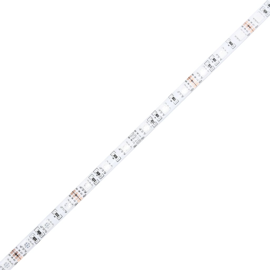 Okvir za krevet s uzglavljem i LED boja hrasta 140x200 cm