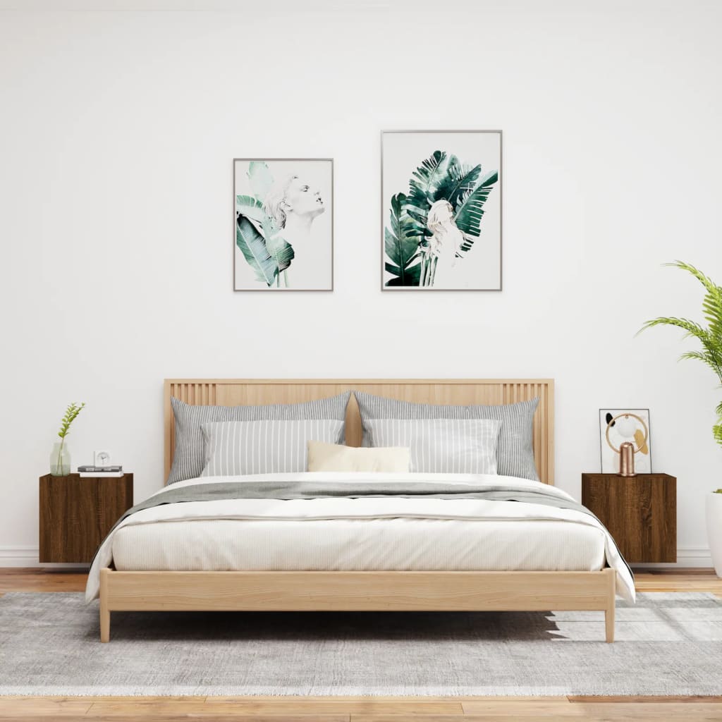 Zidni TV ormarići 2 kom boja hrasta 40,5x30x40 cm drveni