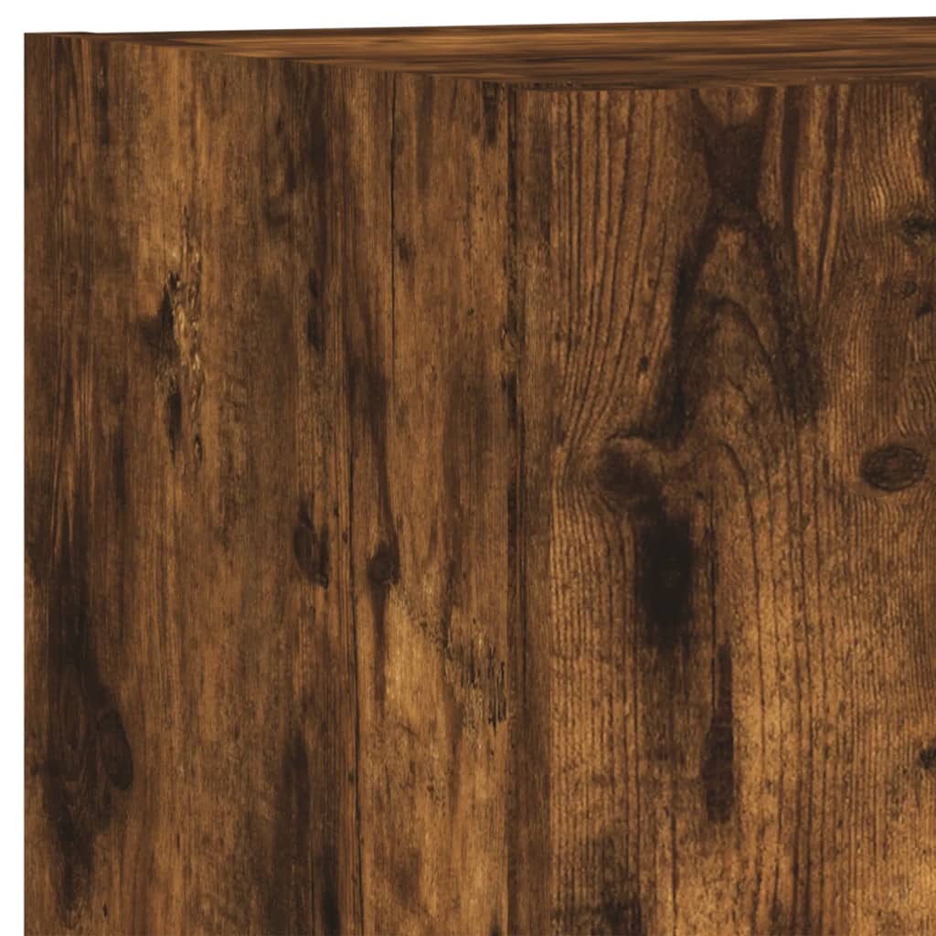 TV ormarić s LED svjetlima boja dimljenog hrasta 30,5x30x90 cm