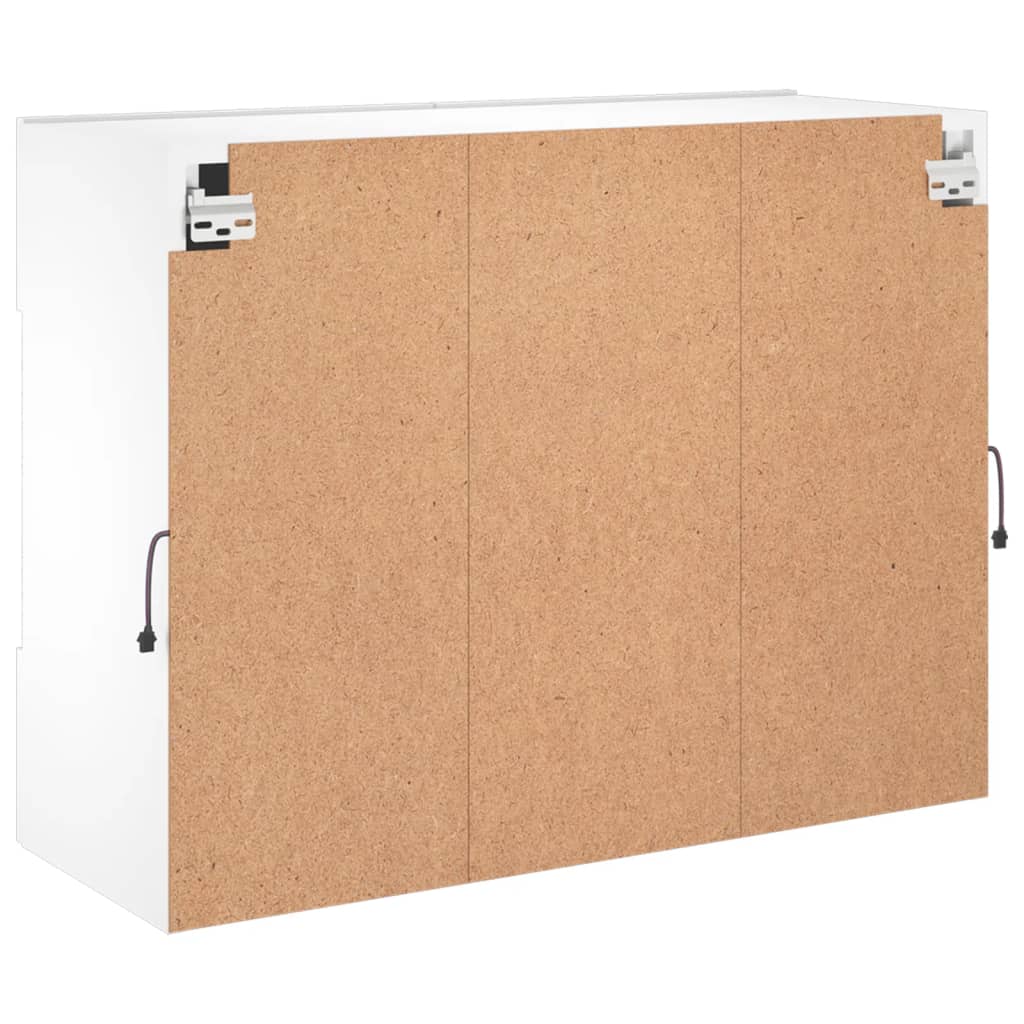 Zidni TV ormarić s LED svjetlima bijeli 78,5x30x60,5 cm
