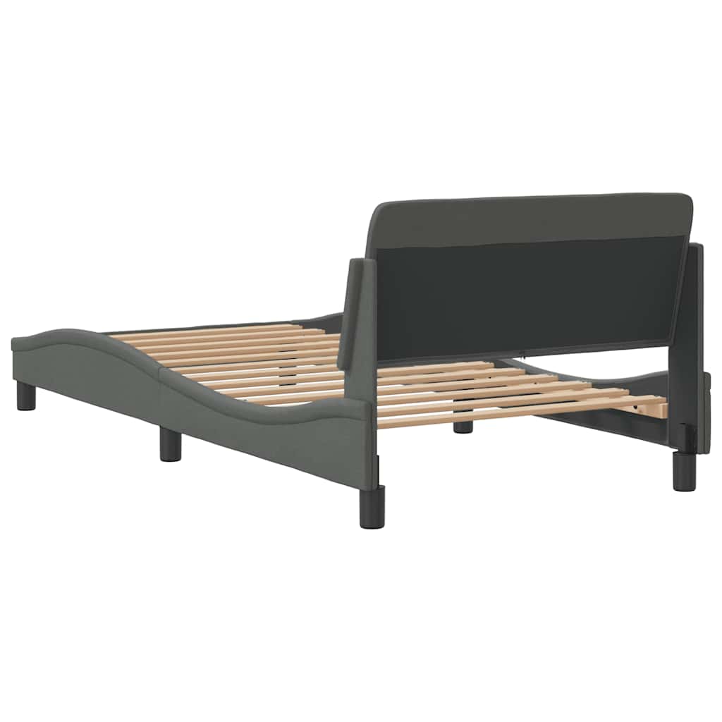 Okvir za krevet Dover tamnosivi 100x203 cm od tkanine