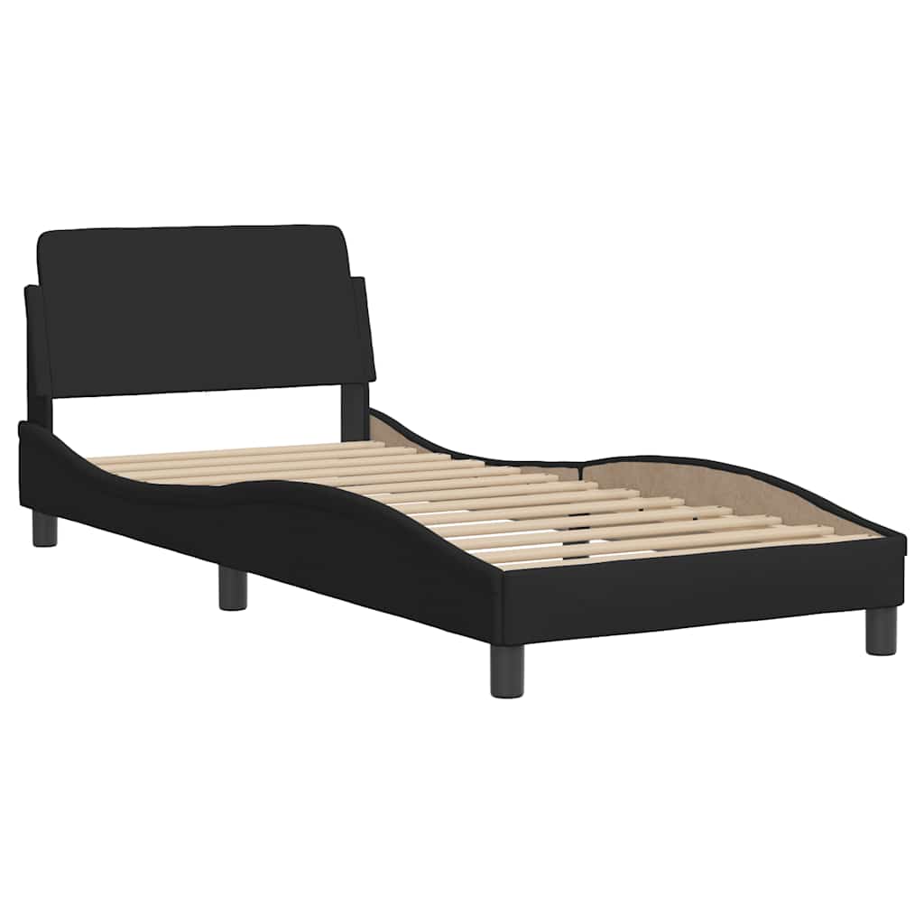 Okvir za krevet Dover Crni 90x190 cm Tkanina