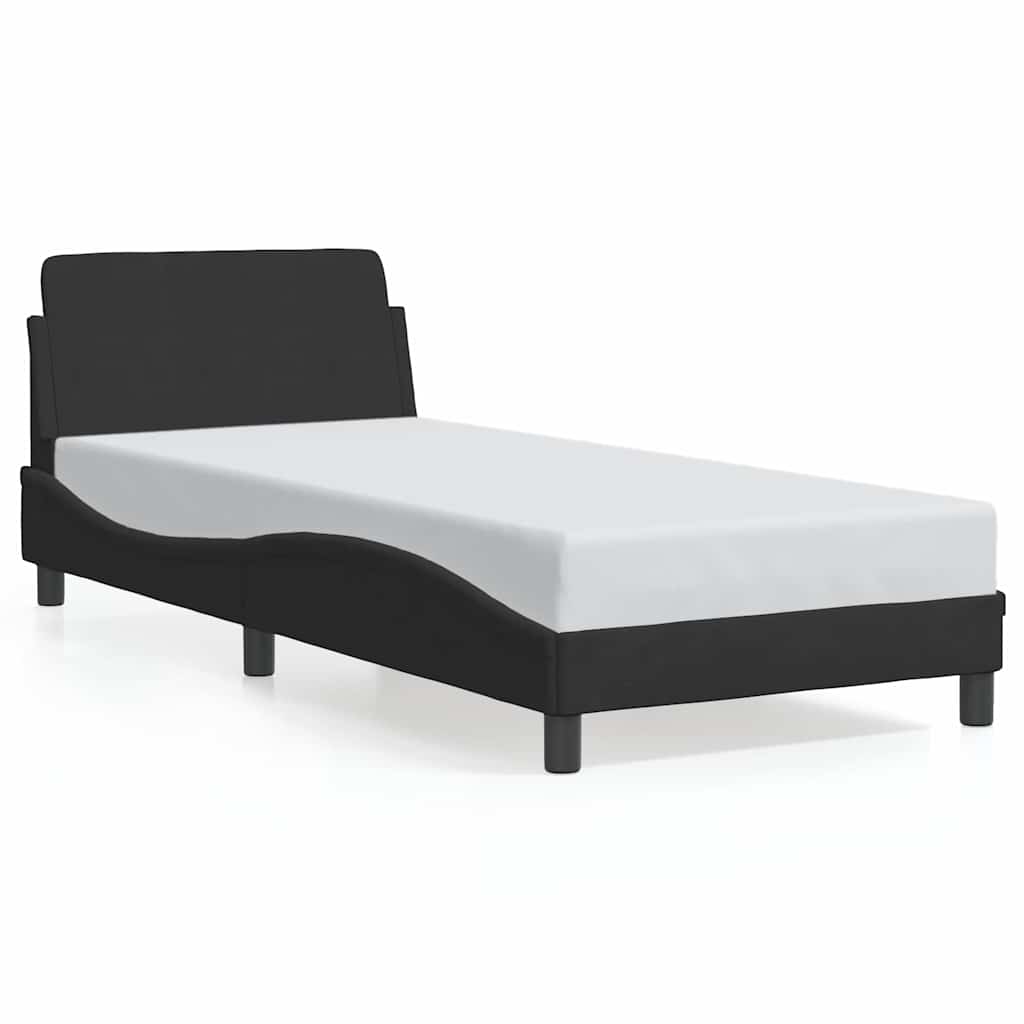 Okvir za krevet Dover Crni 90x190 cm Baršun