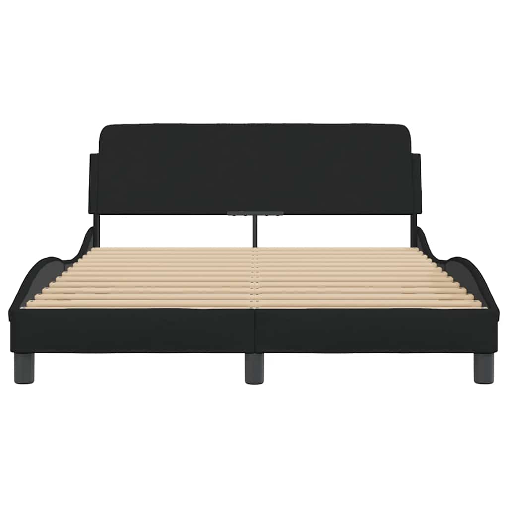 Okvir za krevet Dover Crni 135x190 cm Tkanina