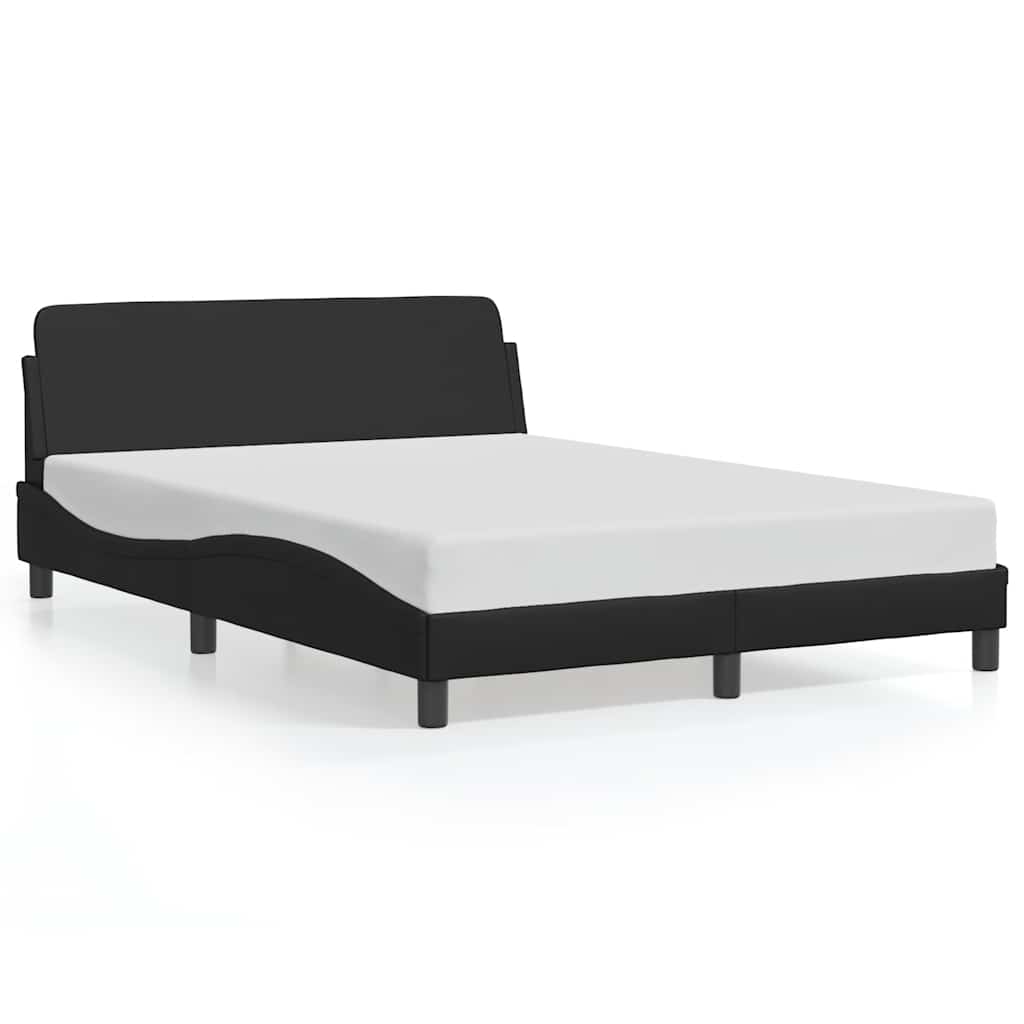 Okvir za krevet Dover Crni 135x190 cm Implicitna koža