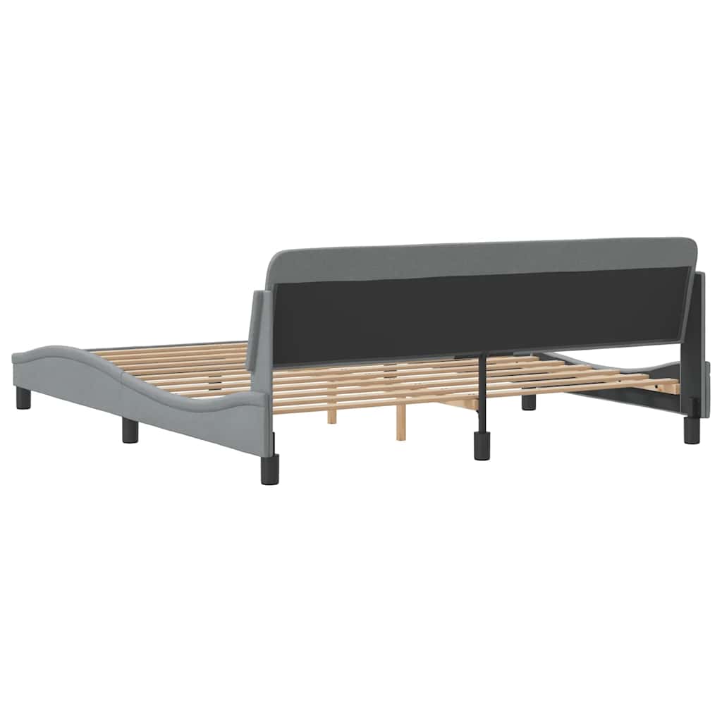 Okvir za krevet Dover svijetlo siva 180x200 cm tkanina