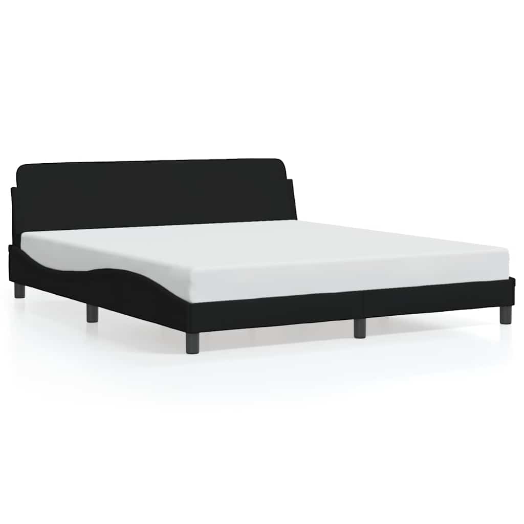 Okvir za krevet Dover Crni 180x200 cm Tkanina