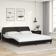 Okvir za krevet Dover Crni 180x200 cm Implicitna koža